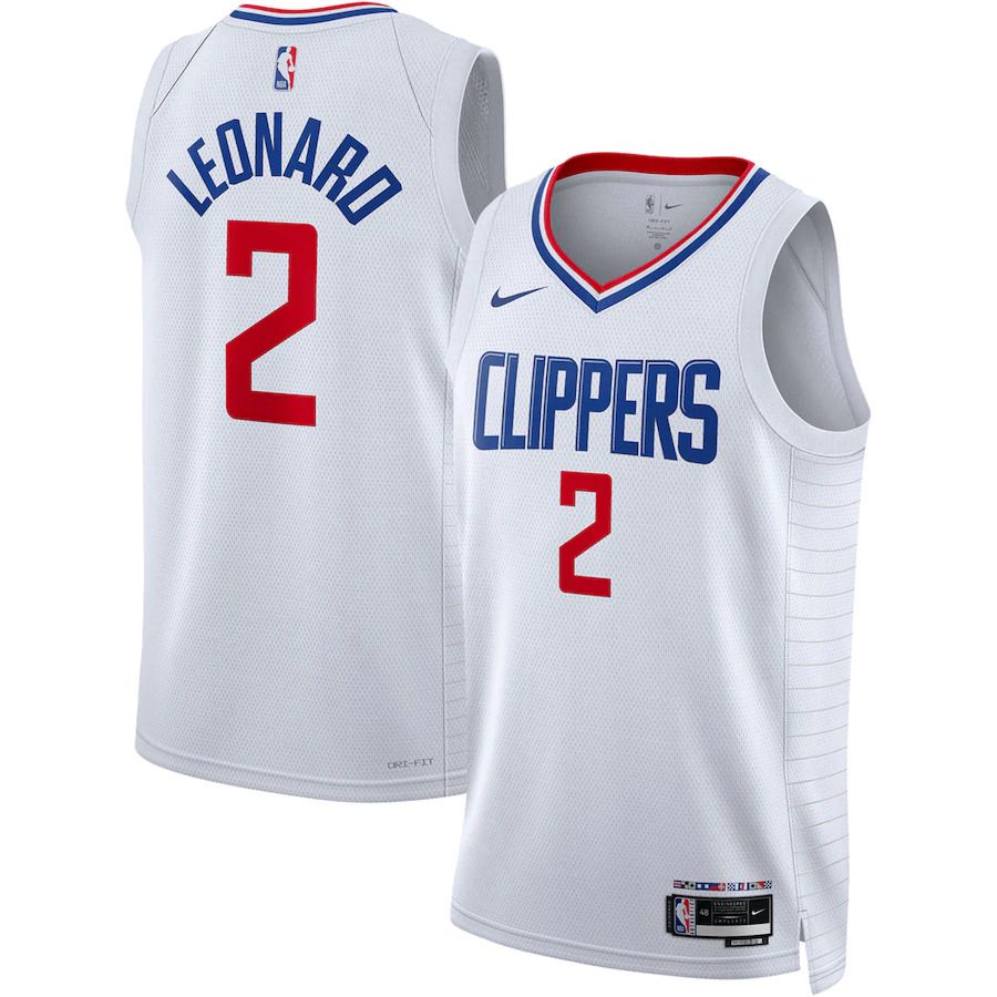 Men Los Angeles Clippers #2 Kawhi Leonard Nike White Association Edition 2022-23 Swingman NBA Jersey